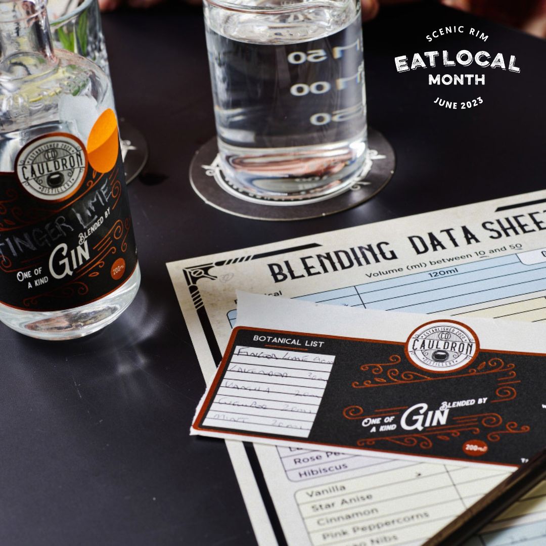 Gin Blending Class Eat Local Month Cauldron Distillery