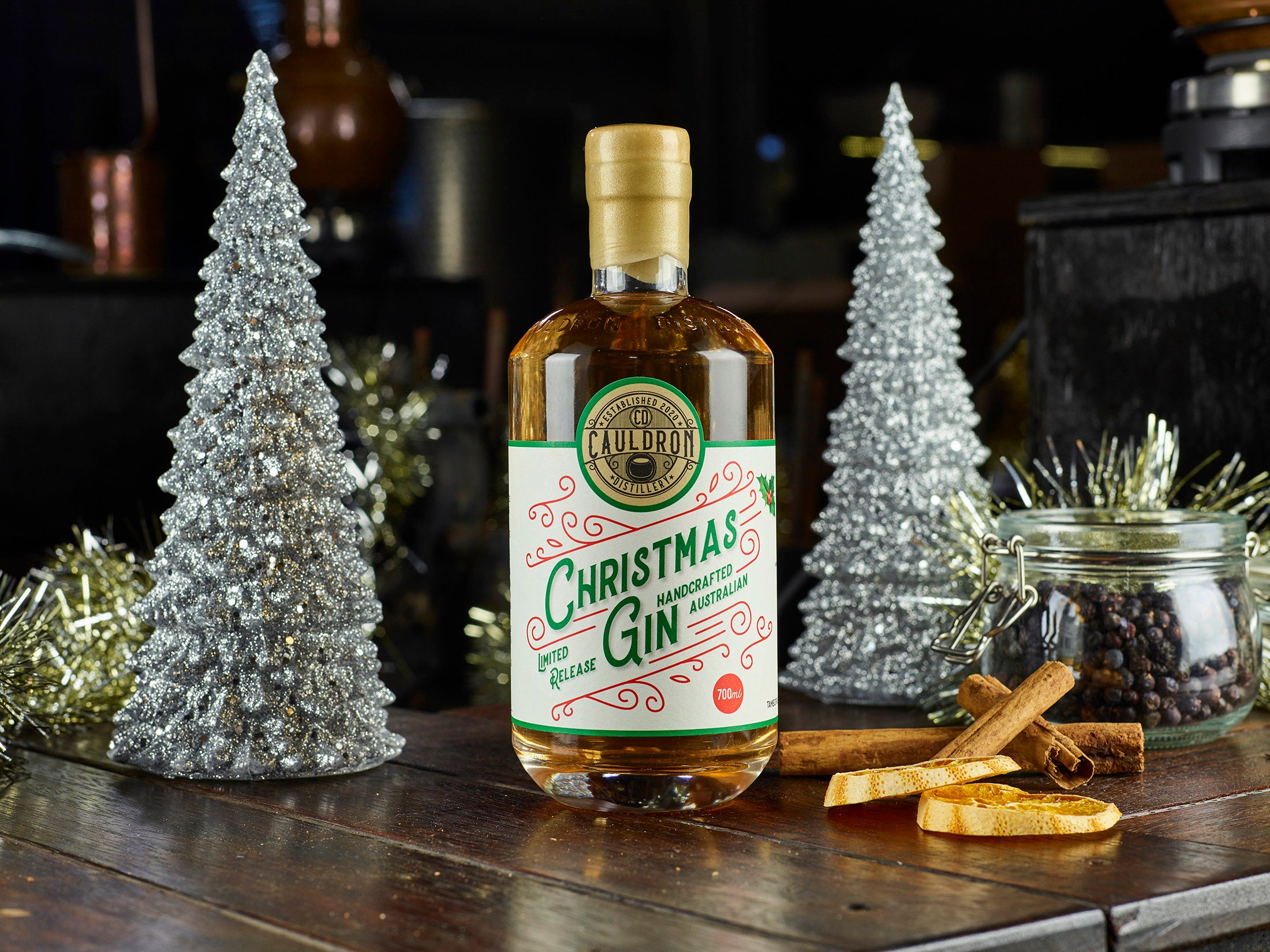 【空ビン】クリスマス限定_EDINBURGH GIN Christmas Edinburgh Gin Christmas Edinburgh Dry Gin, 70cl - Tesco