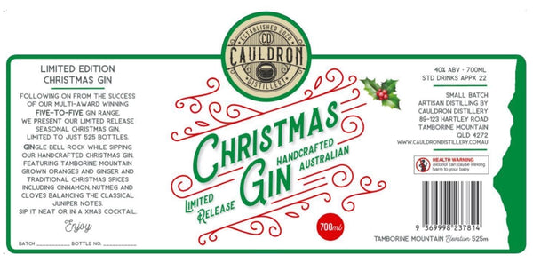 Five-To-Five "Limited Release" Christmas Gin - Customer Club